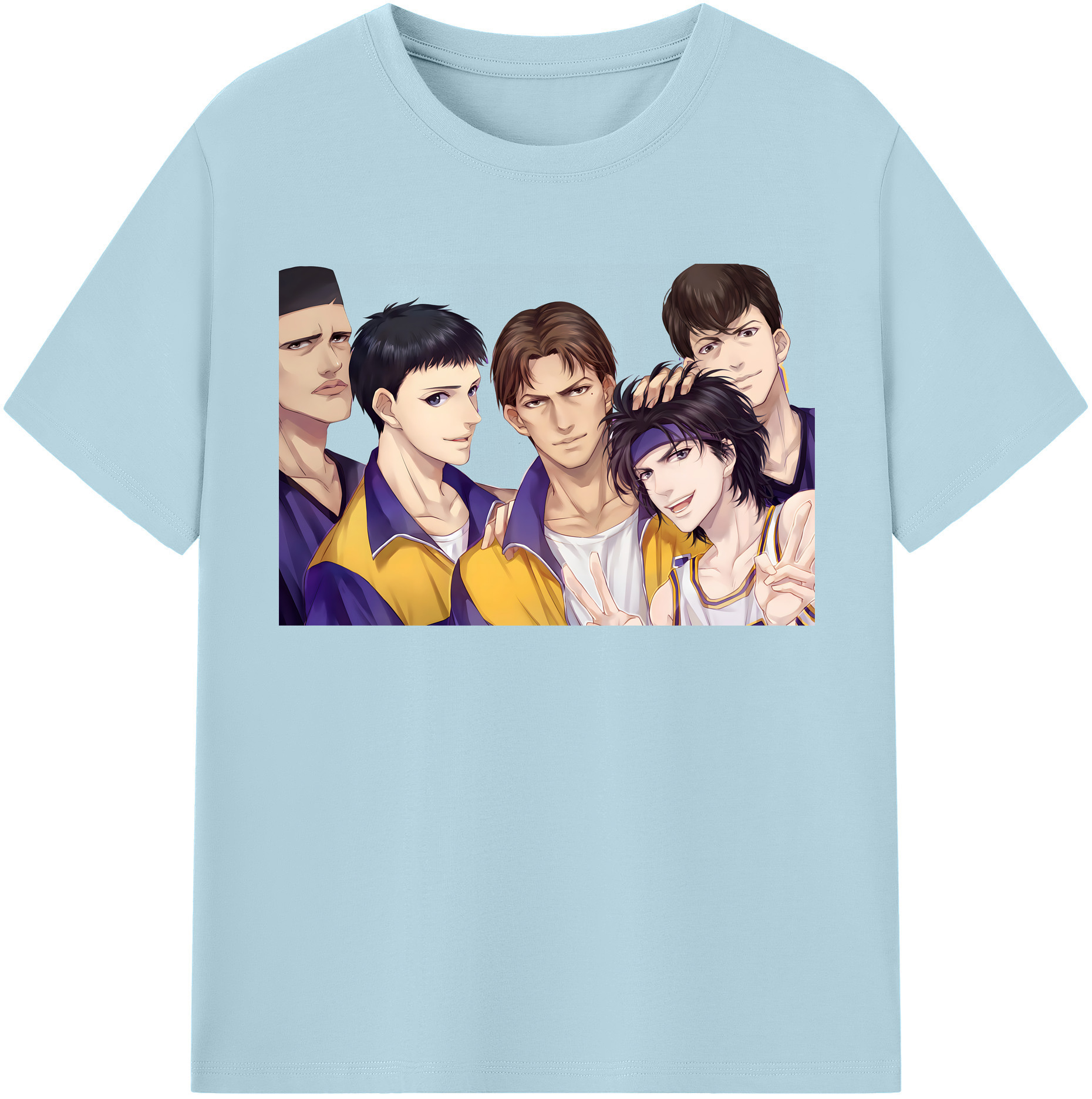 SLAM DUNK／スラムダンク 綿100％半袖Tシャツ（フロントプリント）